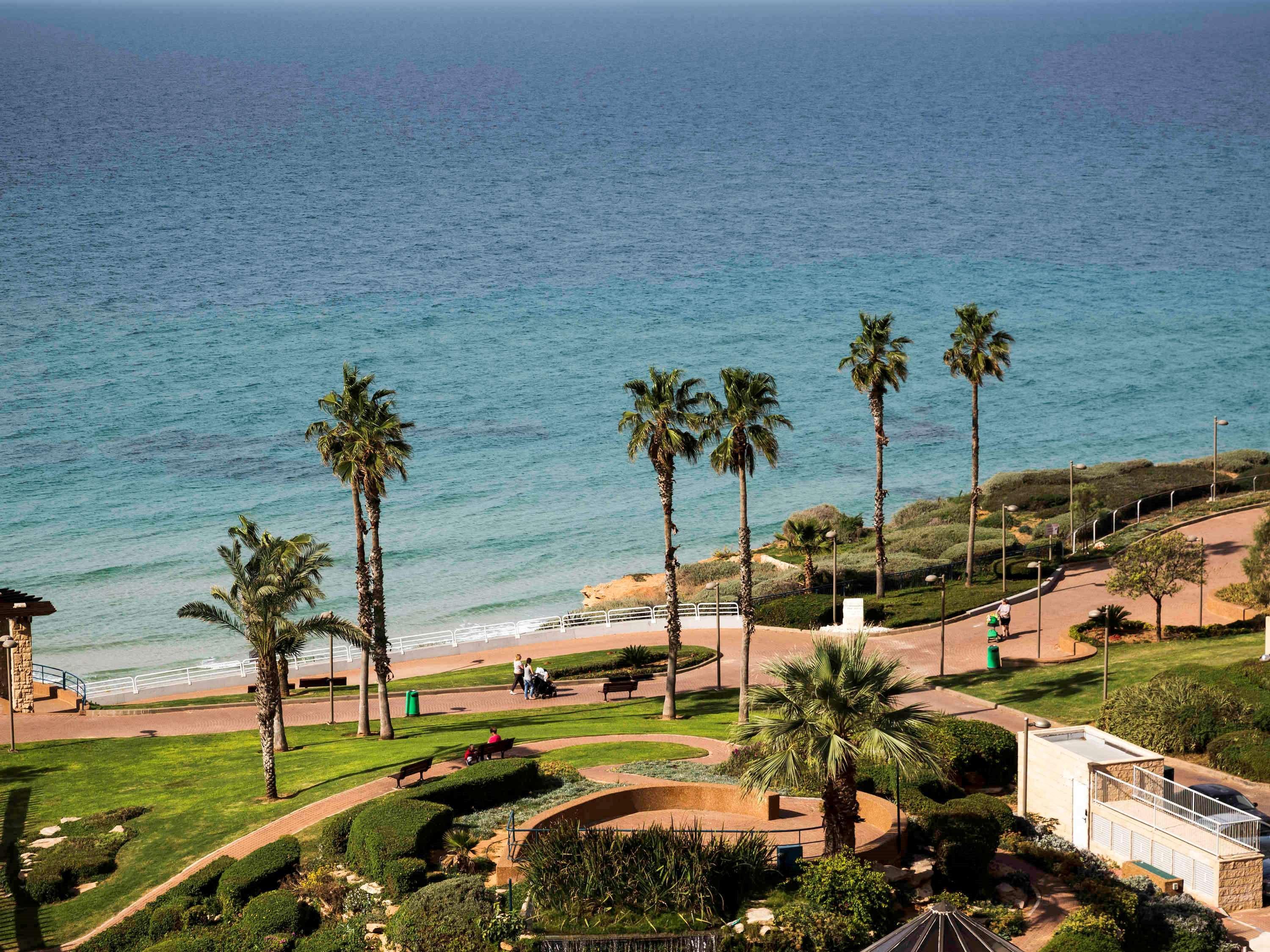 David Tower Hotel Netanya By Prima Hotels - 16 Years Plus المظهر الخارجي الصورة View of the Mediterranean Sea from the campus